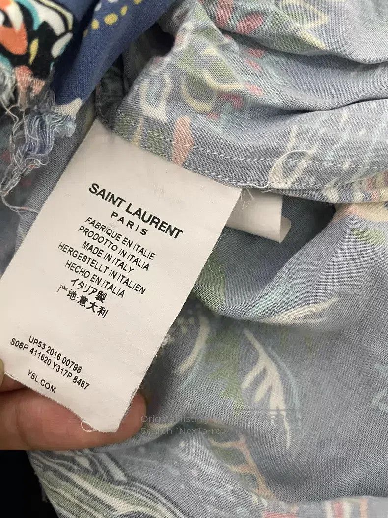 Saint Laurent Paris Saint Laurent Paris Hawaiian Wave Little Car Destroyed Fri Size US XXS / EU 40 - 6 Thumbnail