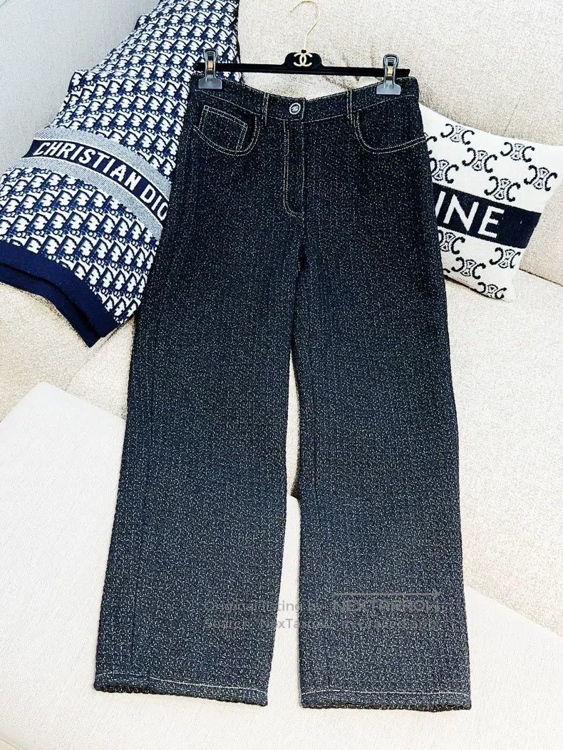 Chanel Chanel Tweed straight trousers Size 25" / US 0 / IT 36 - 4 Thumbnail