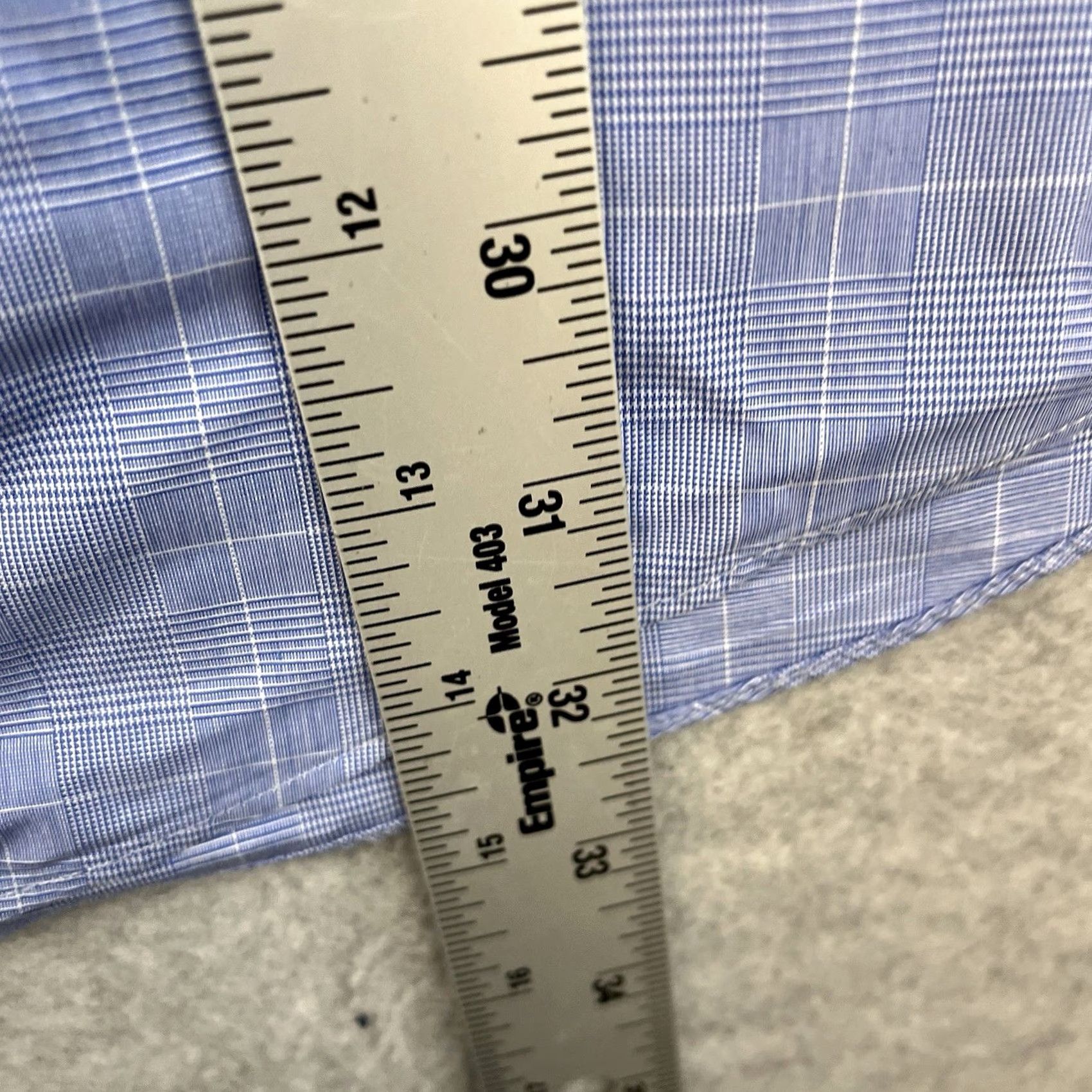 Brooks Brothers Brooks Brothers 346 Dress Shirt Men 2XL Blue Plaid Button-Up Long Sleeve Size 48R - 5 Thumbnail