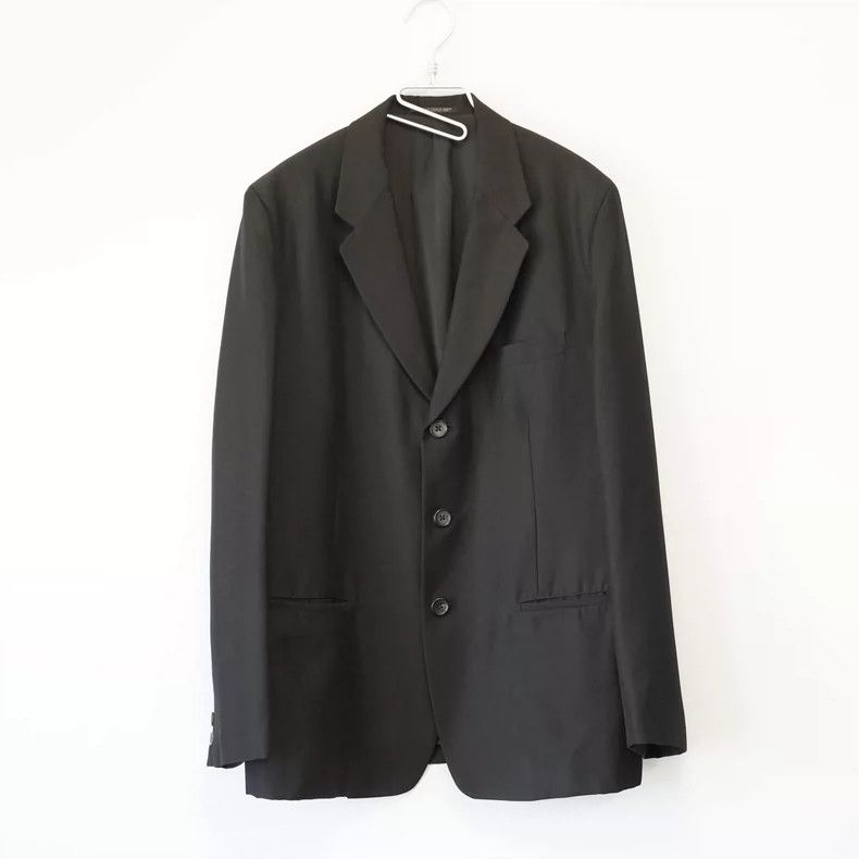 Yohji Yamamoto Yohji Yamamoto 97 AW Gloss Blend Jacket 2505-Nextarrow Size US M / EU 48-50 / 2 - 1 Thumbnail