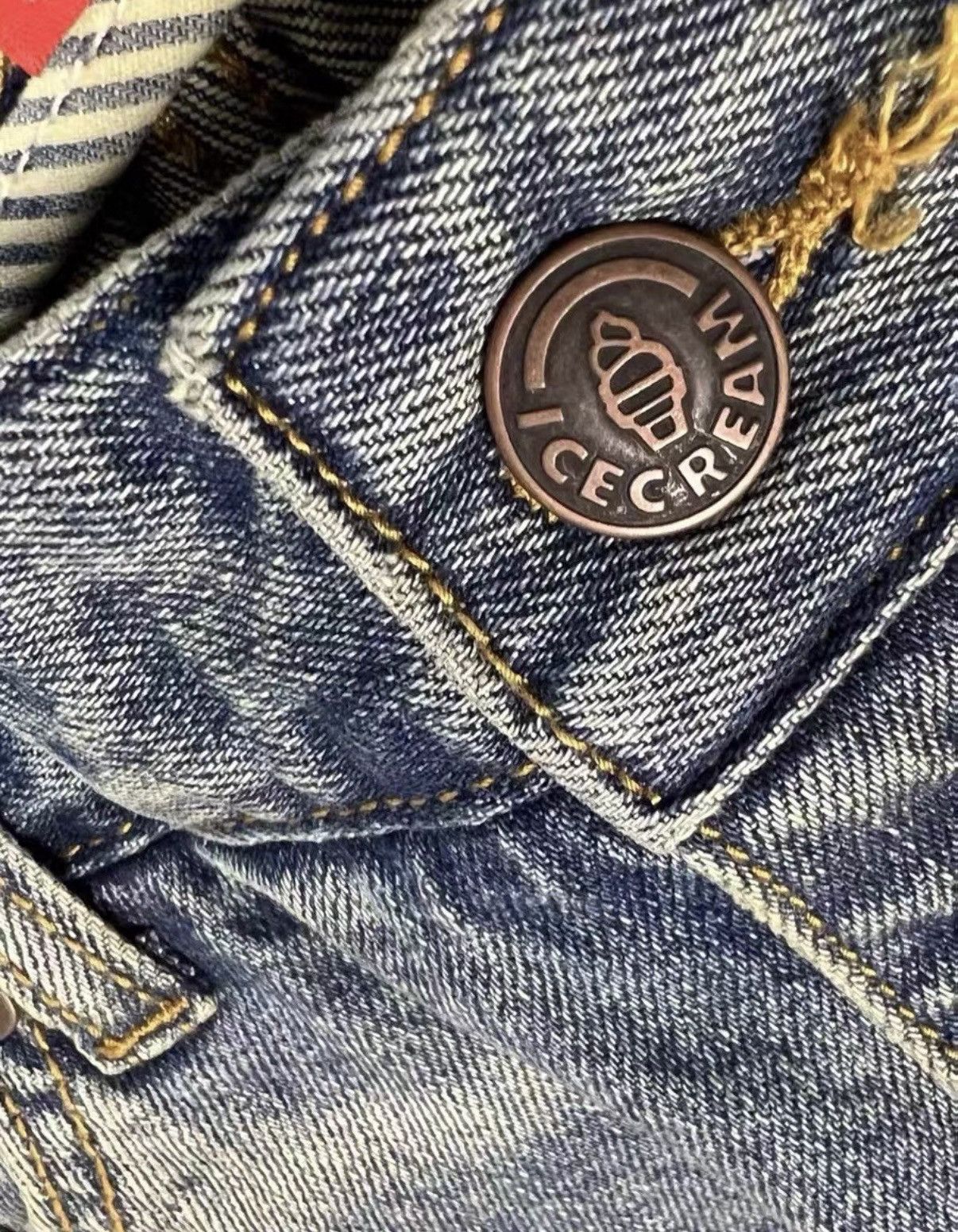 Billionaire Boys Club Billionaire Boys Club ICECREAM Embroidered Flying Dog Jeans Size US 34 / EU 50 - 5 Thumbnail