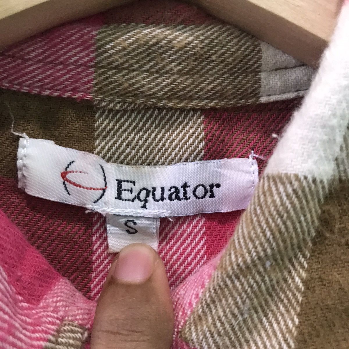 Flannel × Vintage Vintage Equator Plaid Tartan Flannel Shirt Size S / US 4 / IT 40 - 4 Thumbnail