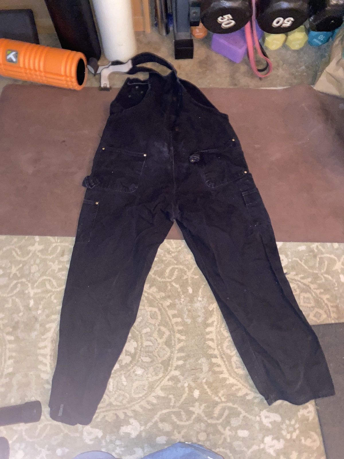 Carhartt Black Carhartt Double Knee Overalls Size US 36 / EU 52 - 5 Thumbnail