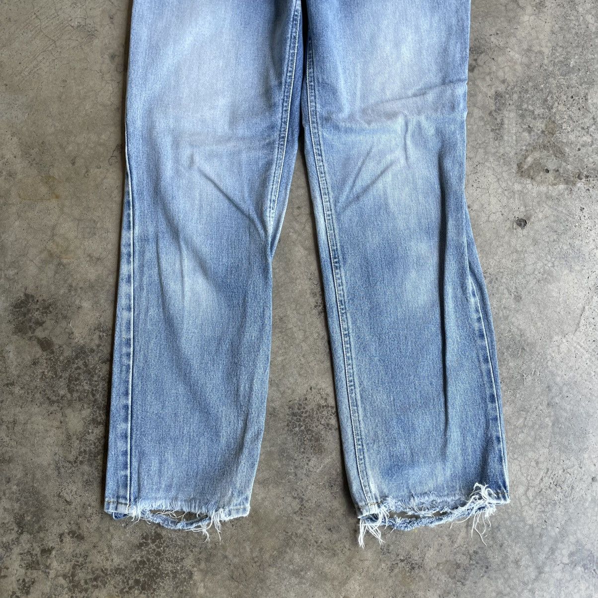 Lee 🔥Vintage Lee Stoned Washed Distress Denim Jeans Size US 27 - 3 Thumbnail