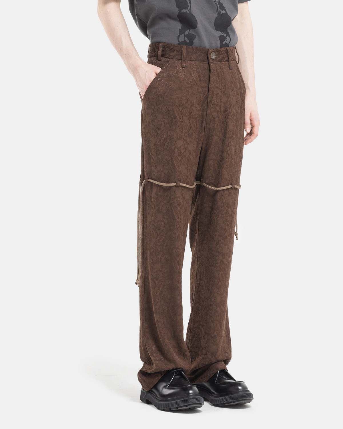 Song For The Mute Song for the mute 24.1 Paisley Jacquard Pants Size US 32 / EU 48 - 8 Thumbnail