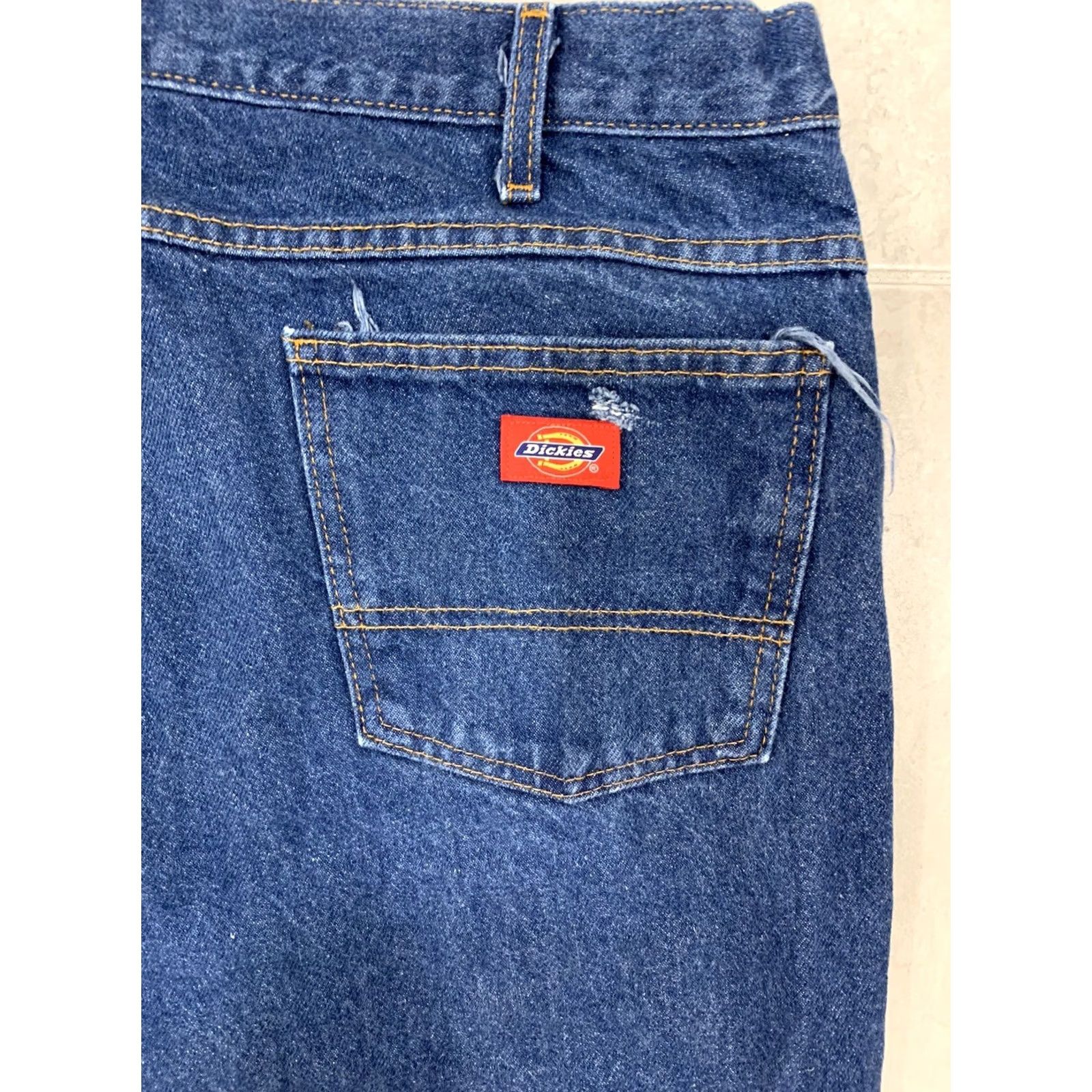 Dickies Dickies Jeans Shirt? No, it's Men's 42X32 Dickies Regular Fit Straight Leg Dark Wash Denim Jeans C993RNB Size US 42 / EU 58 - 5 Thumbnail
