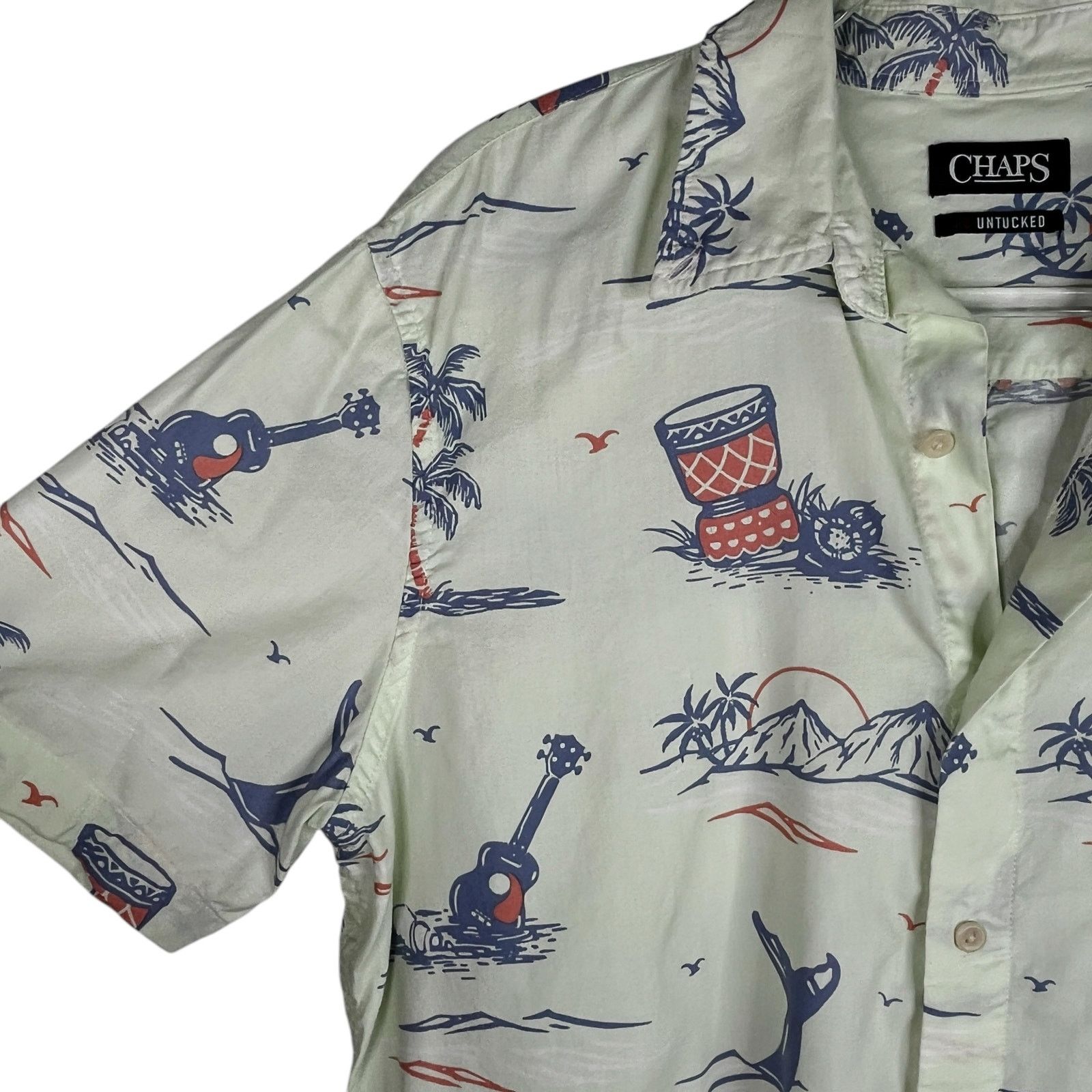 Chaps Chaps Go Untucked Hawaiian Button Down Shirt Large Size US L / EU 52-54 / 3 - 10 Thumbnail