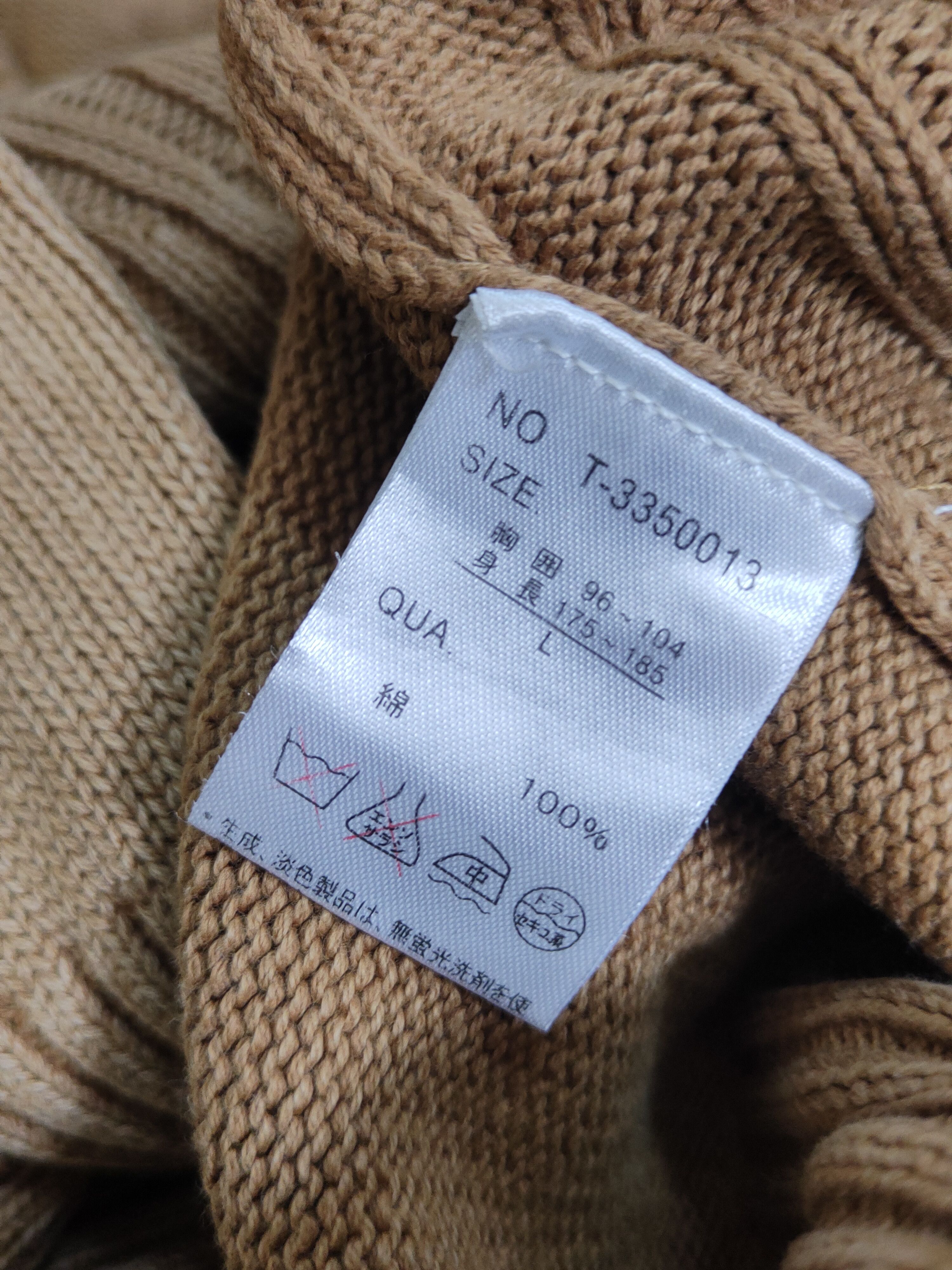 Vintage Pinc Ponc japan Brown Knitwear vintage Cardigan #W1821 Size US L / EU 52-54 / 3 - 10 Thumbnail