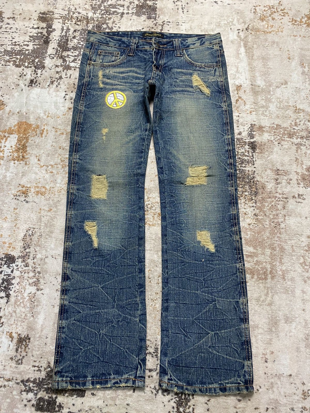 Hysteric Glamour Rare💥Rusty Crack Red PepperxPeace Jeans Size US 30 / EU 46 - 1 Thumbnail