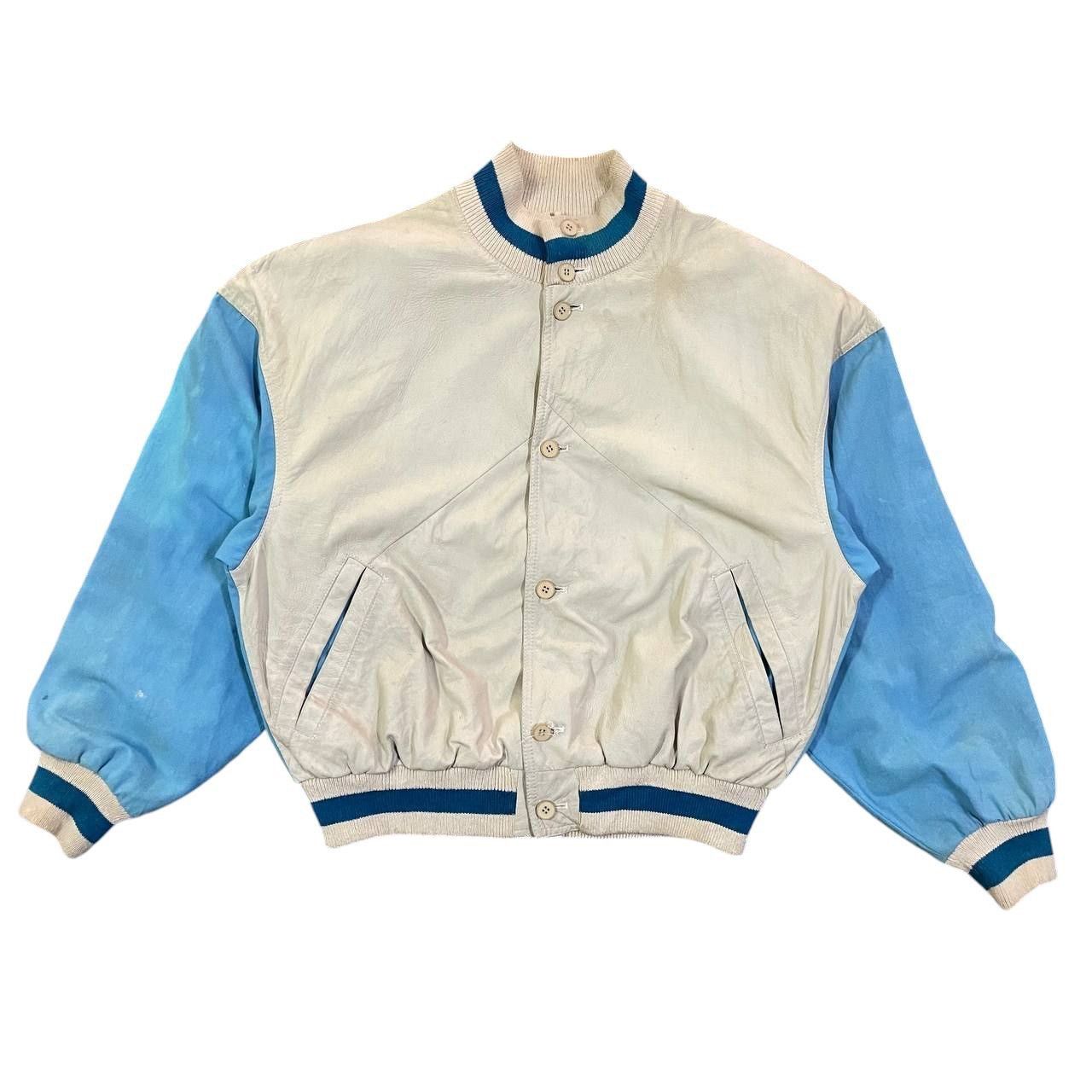 Vintage Enrico Coveri Safari Leather Bomber Jacket