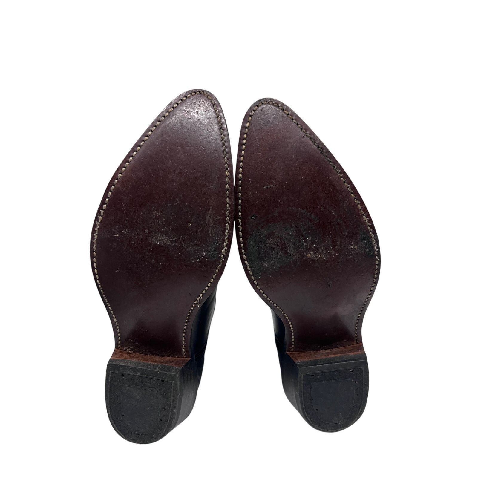 Vintage Sonora Double H West Black Leather Western Cowboy Boots 11D Size US 11 / EU 44 - 8 Thumbnail
