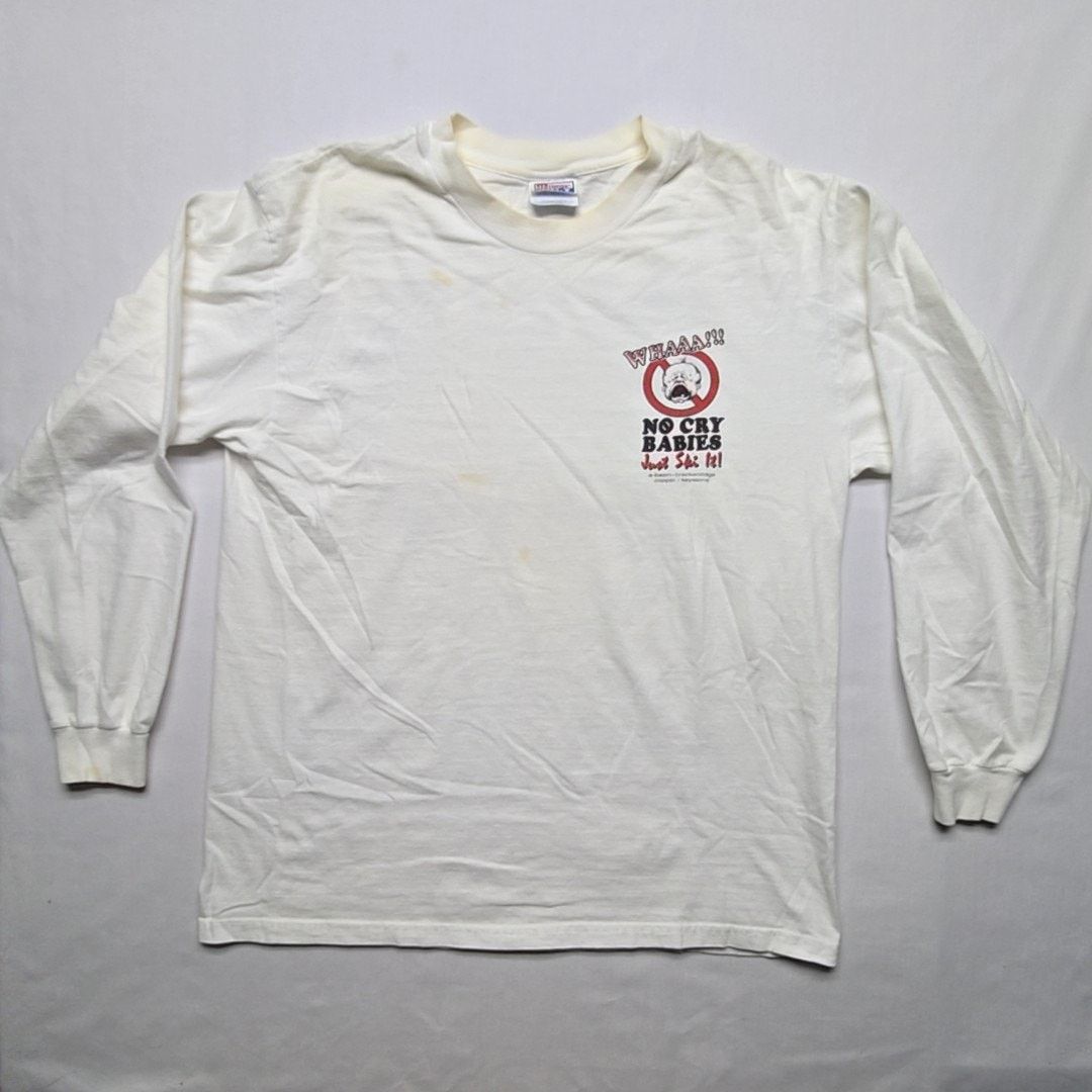 Hanes Vintage Ski Graphic Long Sleeve Shirt White L Funny Shirt Size US L / EU 52-54 / 3 - 10 Thumbnail