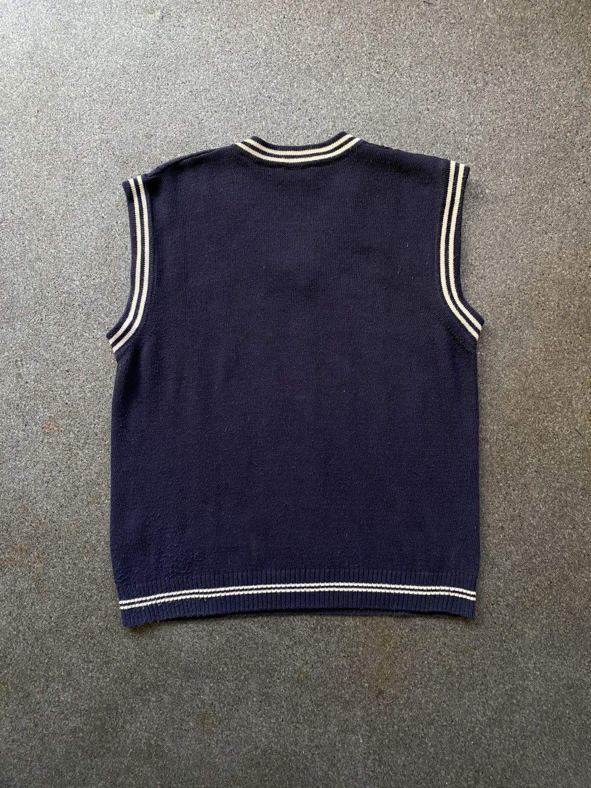 Valentino × Vintage Valentino Sweater Vest Ribbed Hem V Neck Pullover Size US M / EU 48-50 / 2 - 2 Thumbnail