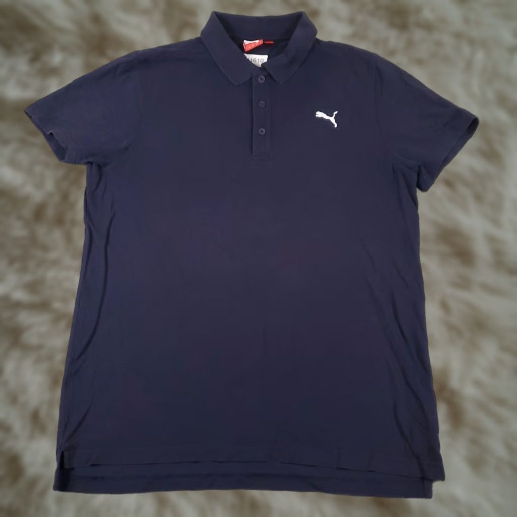 Puma Puma Polo Shirt Mens Large Blue Cotton Casual Short Sleeve Polo Shirt Regular Fit Nike? No, ignore. Size US L / EU 52-54 / 3 - 1 Thumbnail
