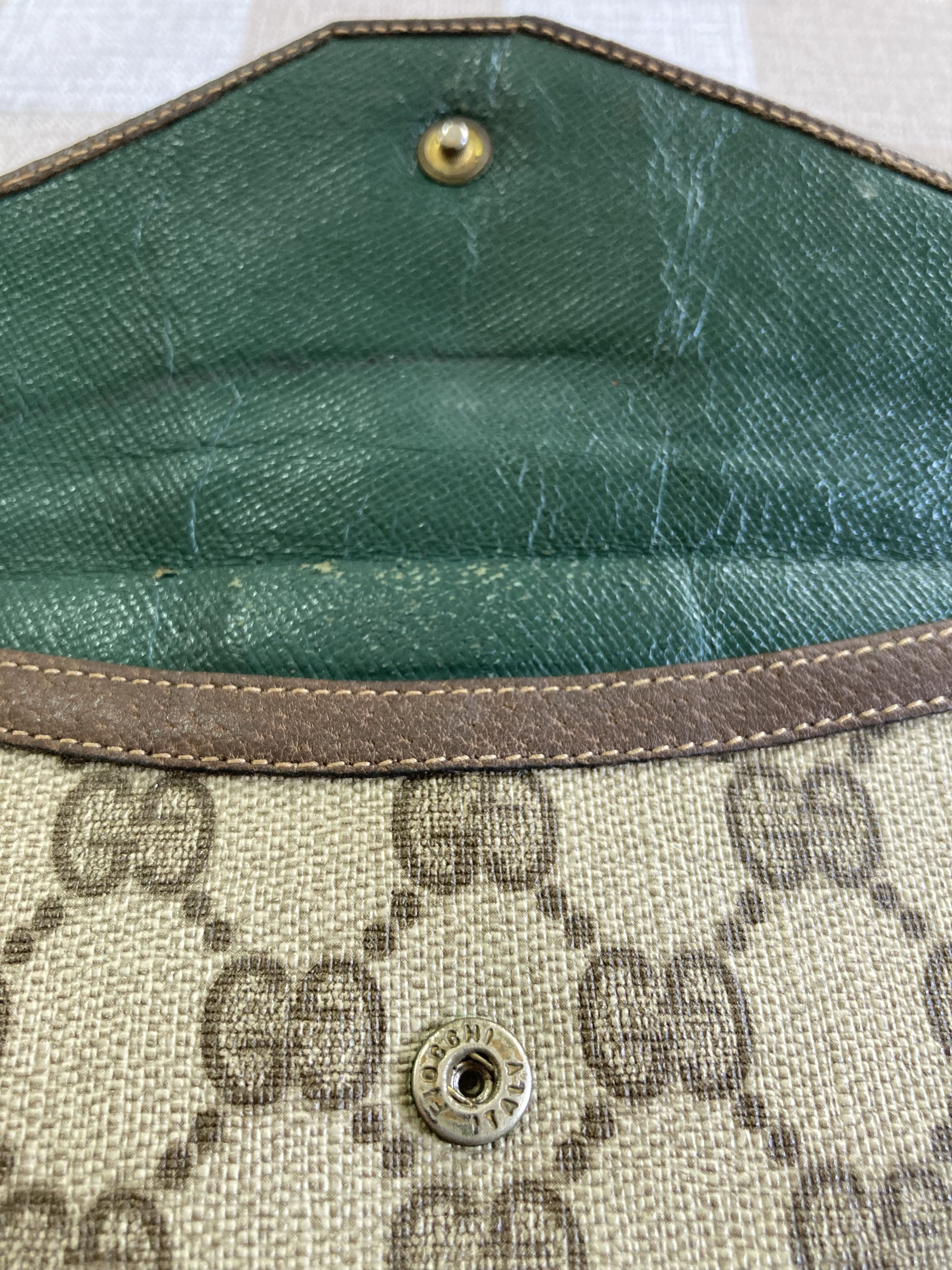 Gucci Archival Gucci GG Supreme Wallet - Green Leather Interior Size ONE SIZE - 3 Thumbnail