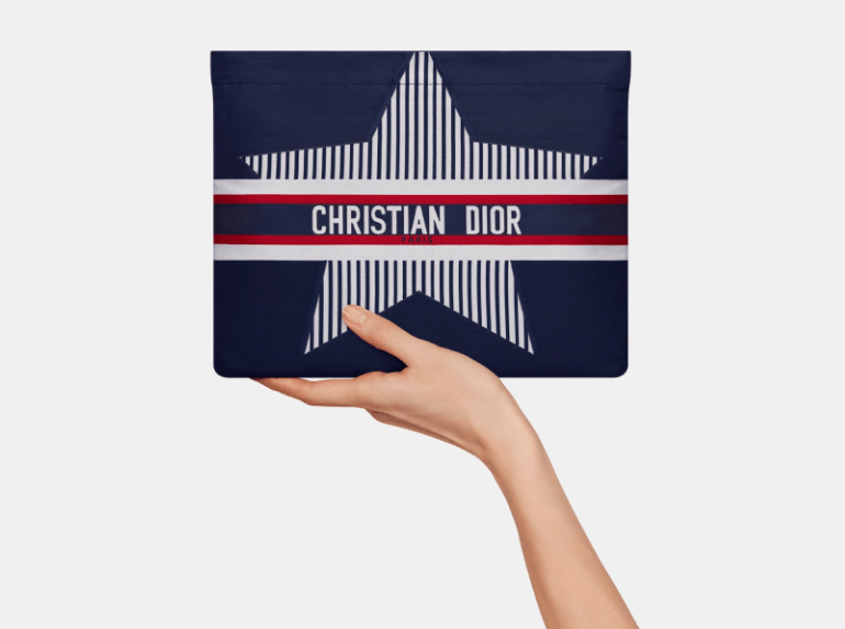 Dior o1w1db10525 S5440V Size : OS / Zipped Pouch in Blue Size ONE SIZE - 4 Thumbnail