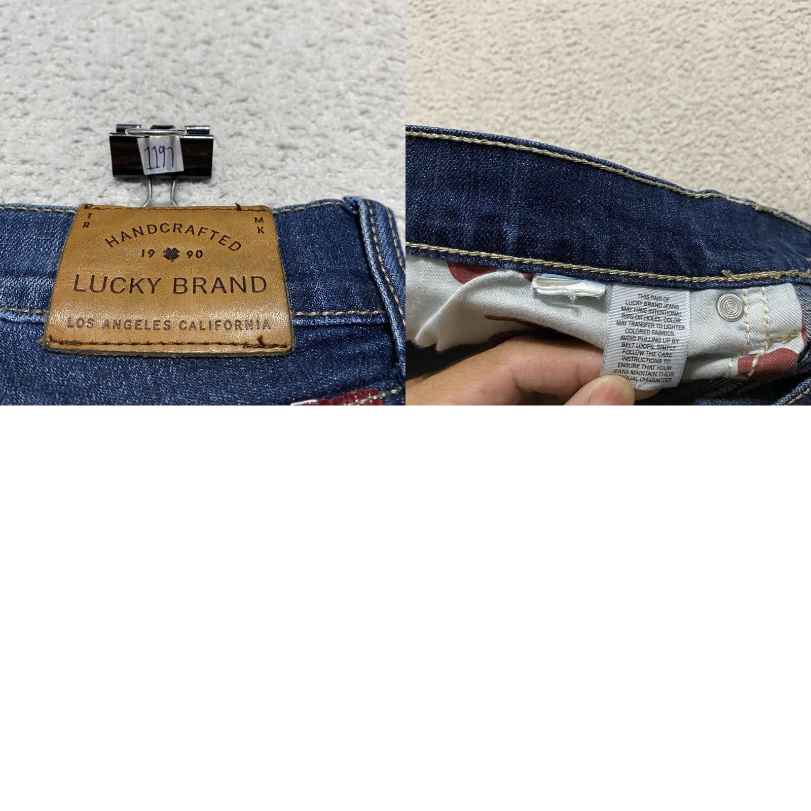 Lucky Brand Lucky Brand Jeans Womens 2 Denim Blue Slim Skinny Distressed Mid Rise Pocketed Denim (Keep to original words, but must fit rules) Size 26" / US 2 / IT 38 - 9 Thumbnail
