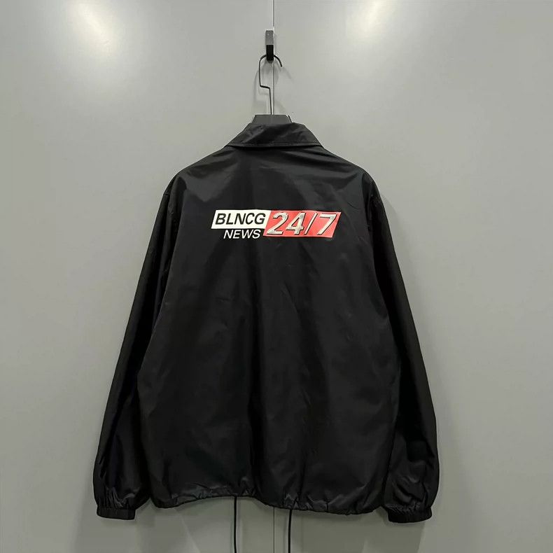 Balenciaga Balenciaga Printed Logo Jacket Size US M / EU 48-50 / 2 - 2 Thumbnail