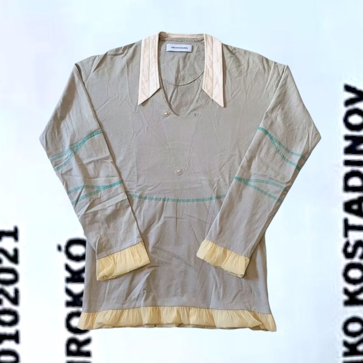 image of Kiko Kostadinov Grey Norman Armour Top Ss21, Men's (Size Small)