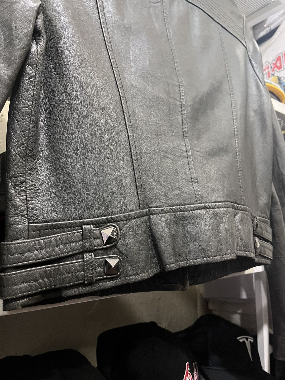Genuine Leather ICINOO TRUCKER LEATHER JACKET Size M / US 6-8 / IT 42-44 - 7 Thumbnail