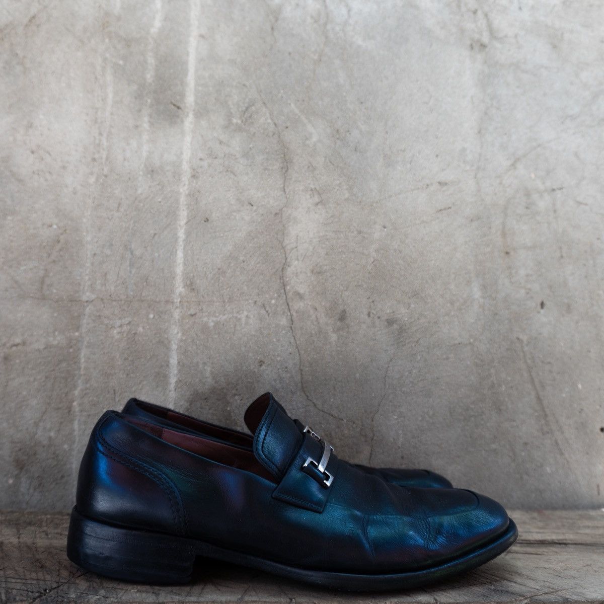 Gucci Tom Ford Era Loafers GG Monogram Embossed Black Leather 10 US or 43.5 EUR Gucci × Luxury × Vintage ?Gucci Tom Ford Loafers GG  main image 2