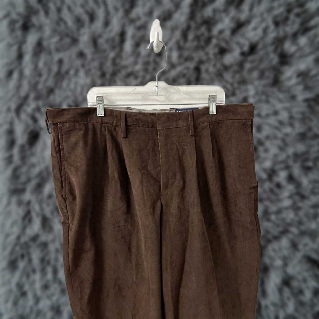 Lands' End Lands' End Corduroy Pants Mens 42x29 Brown Pleated YKK Traditional Fit Trousers Size US 42 / EU 58 - 1 Thumbnail