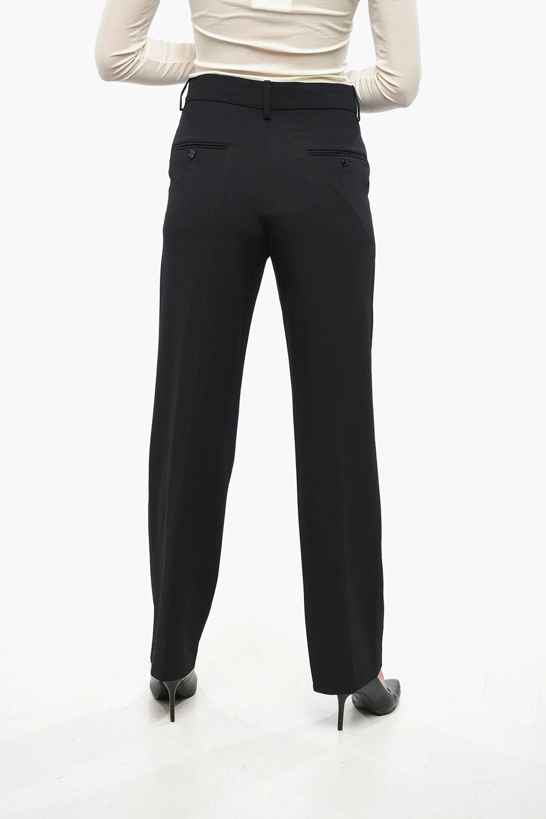 Isabel Marant og1mm0326 Straight Pant in Black Size 27" / US 4 / IT 40 - 4 Thumbnail