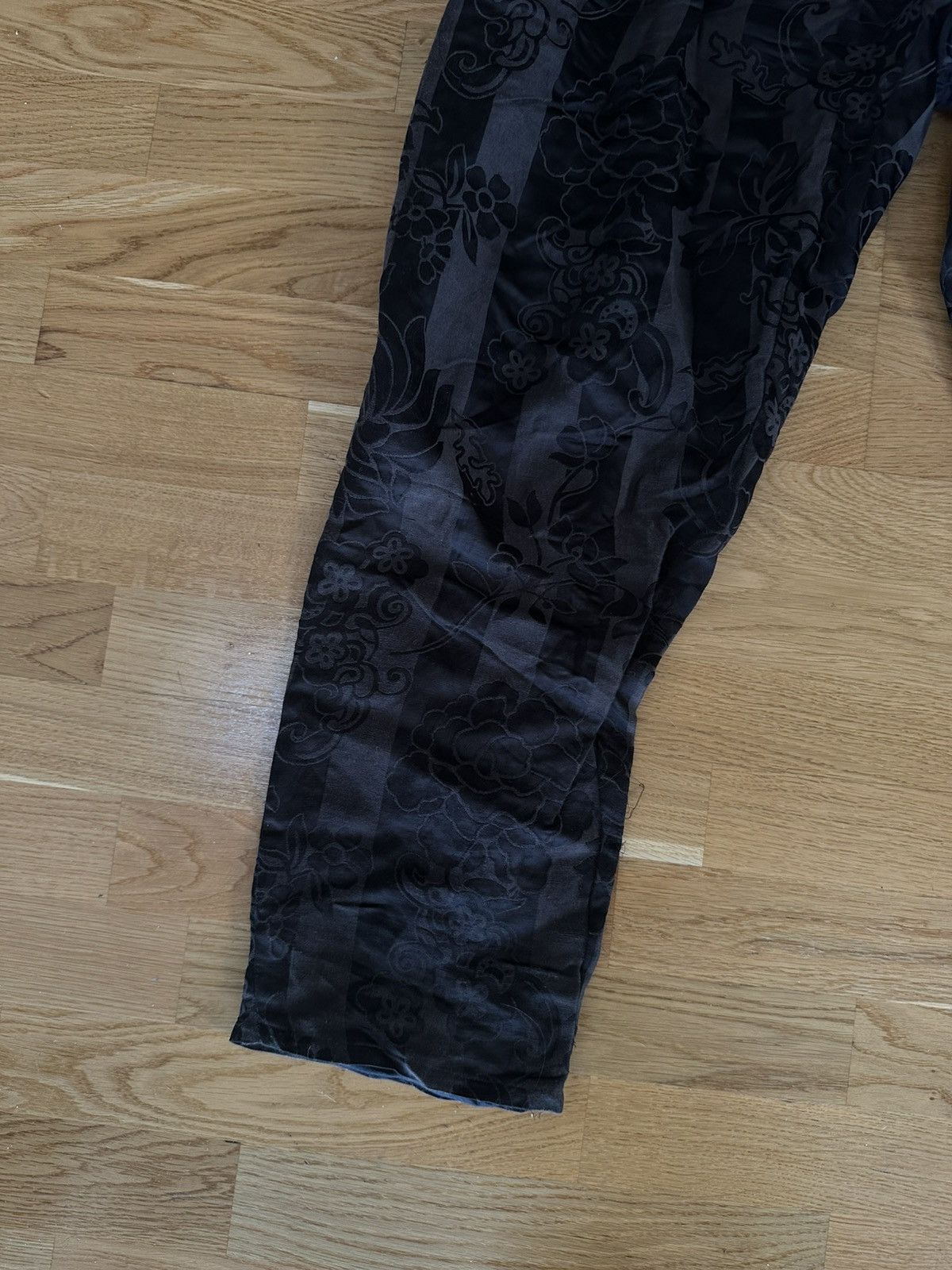 Haider Ackermann Brown Floral Elastic Waist Pants Size US 32 / EU 48 - 6 Thumbnail