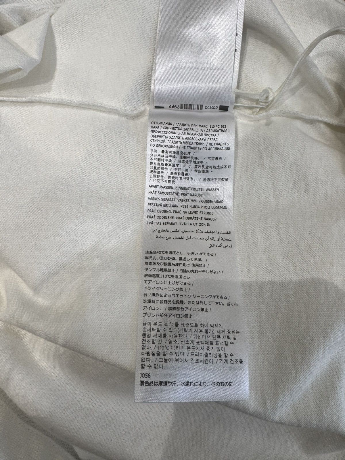 Jil Sander NWT Contrast Logo Oversized Crew Neck T-Shirt - WHITE, XS Size US XS / EU 42 / 0 - 8 Thumbnail
