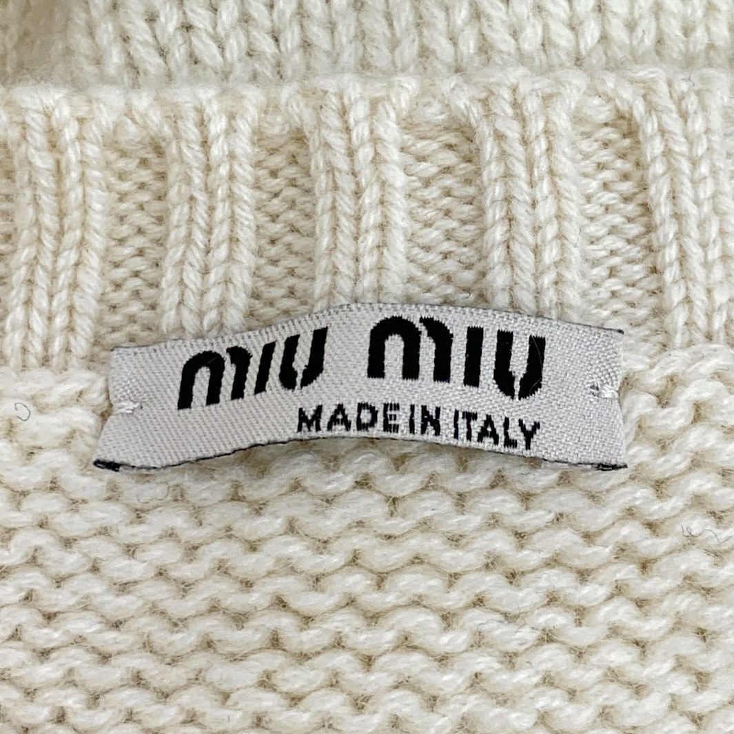 Miu Miu Miu Miu beige cashmere sweater Size XS / US 0-2 / IT 36-38 - 5 Thumbnail