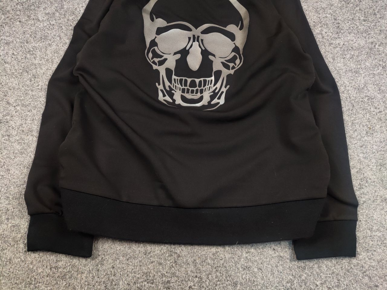 Ed Hardy × Vintage Vintage Ed Hardy los Angeles Black Skeleton Logo Sweatshirt Size US XL / EU 56 / 4 - 9 Thumbnail
