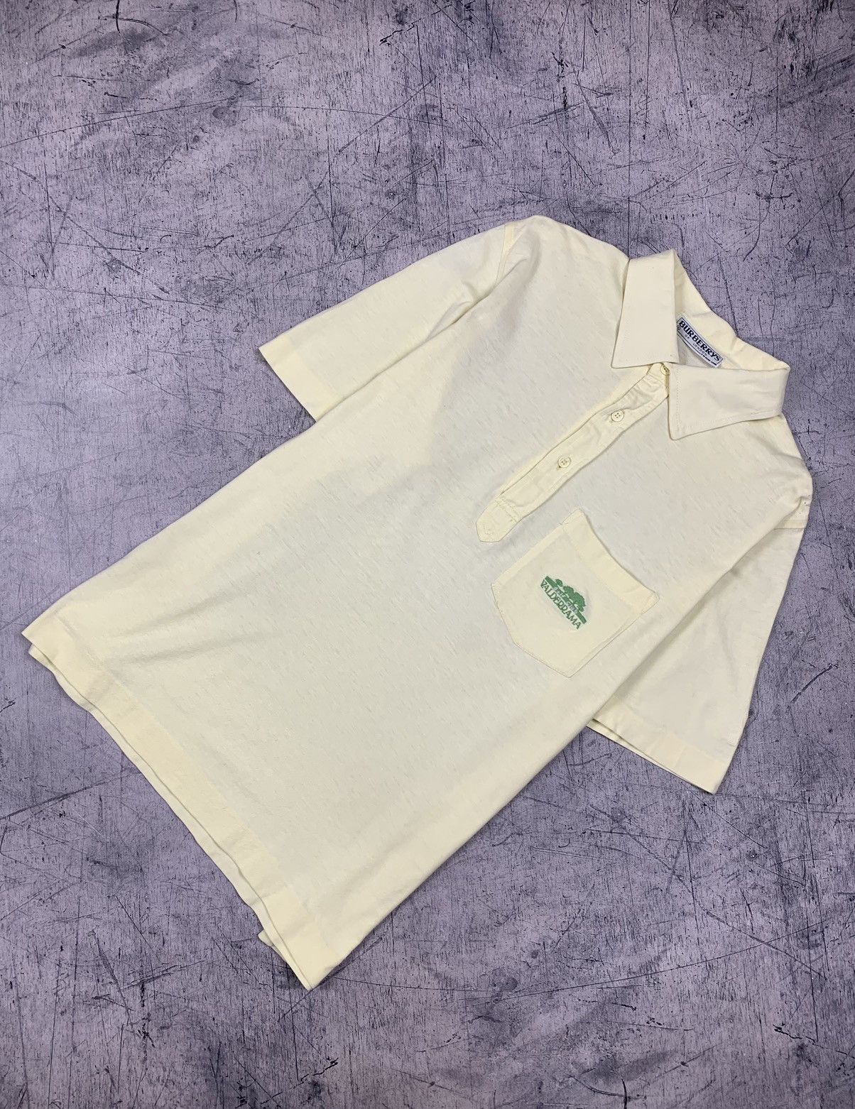 Burberry Vintage Burberrys Luxury Polo Shirt 90s Embroidered Logo Old Size US L / EU 52-54 / 3 - 1 Thumbnail