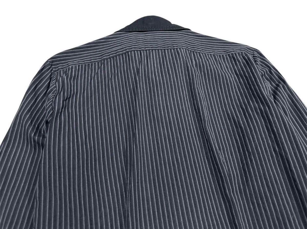 Tornado Mart 🔥Y2K Tornado Mart Striped Shirt Sharped Collar Double Cuffs Size US M / EU 48-50 / 2 - 9 Thumbnail