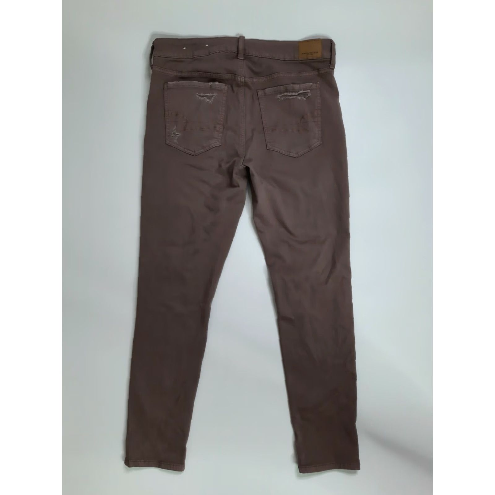 American Eagle Outfitters VINTAGE American Eagle Jeans Size 14 Reg Jeggings Stretch Skinny Mauve Distressed Size 36" / US 14 / IT 50 - 7 Thumbnail