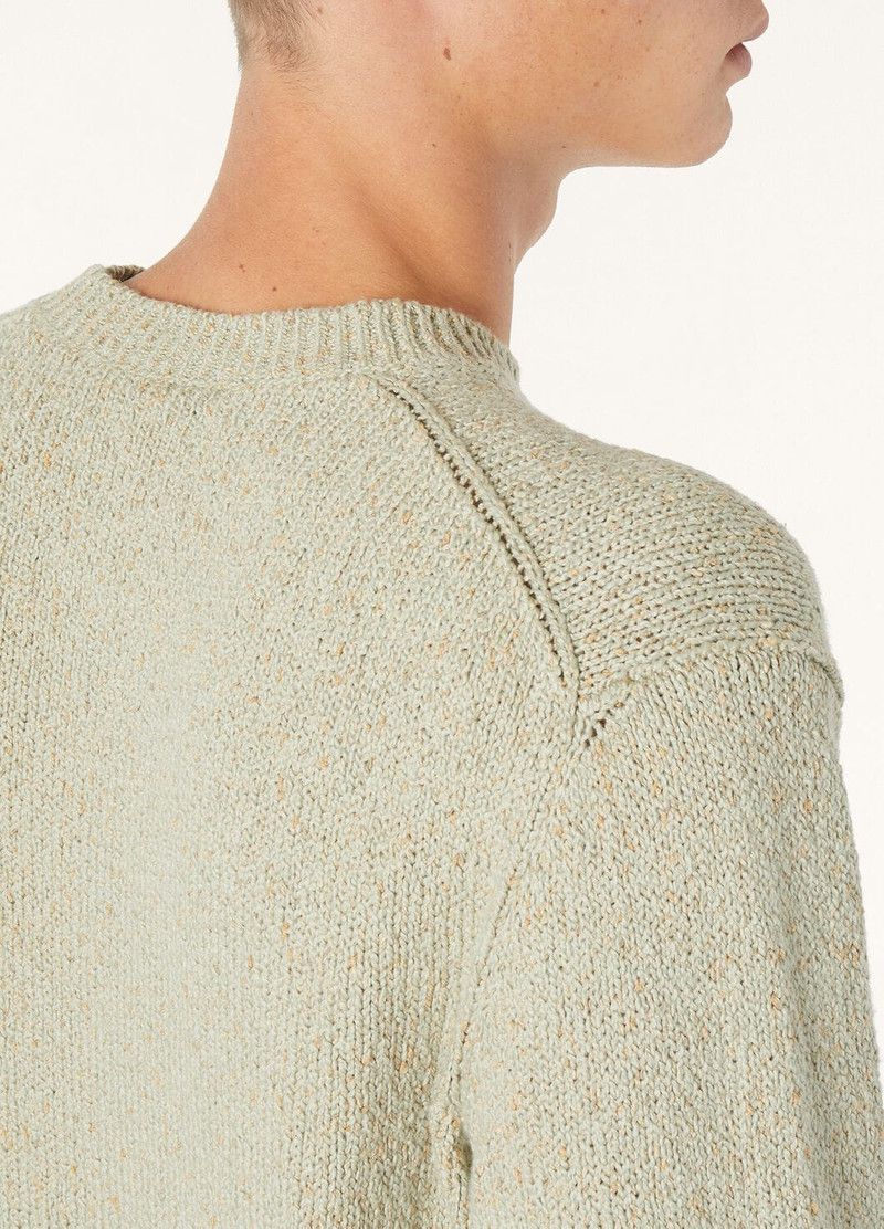 Loro Piana o1w1db10226 FAO9905 Meina Crewneck Sweater in Sage Green Size US XL / EU 56 / 4 - 3 Thumbnail