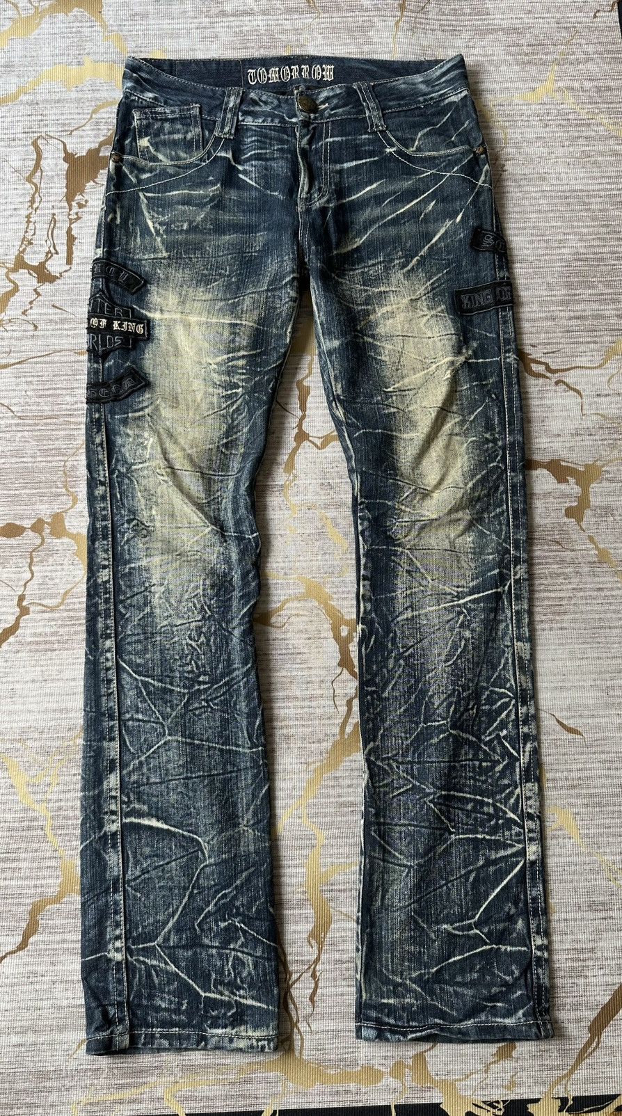 Japanese Brand Tommorow Claw Marks Patches Design Denim Size US 32 / EU 48 - 2 Thumbnail