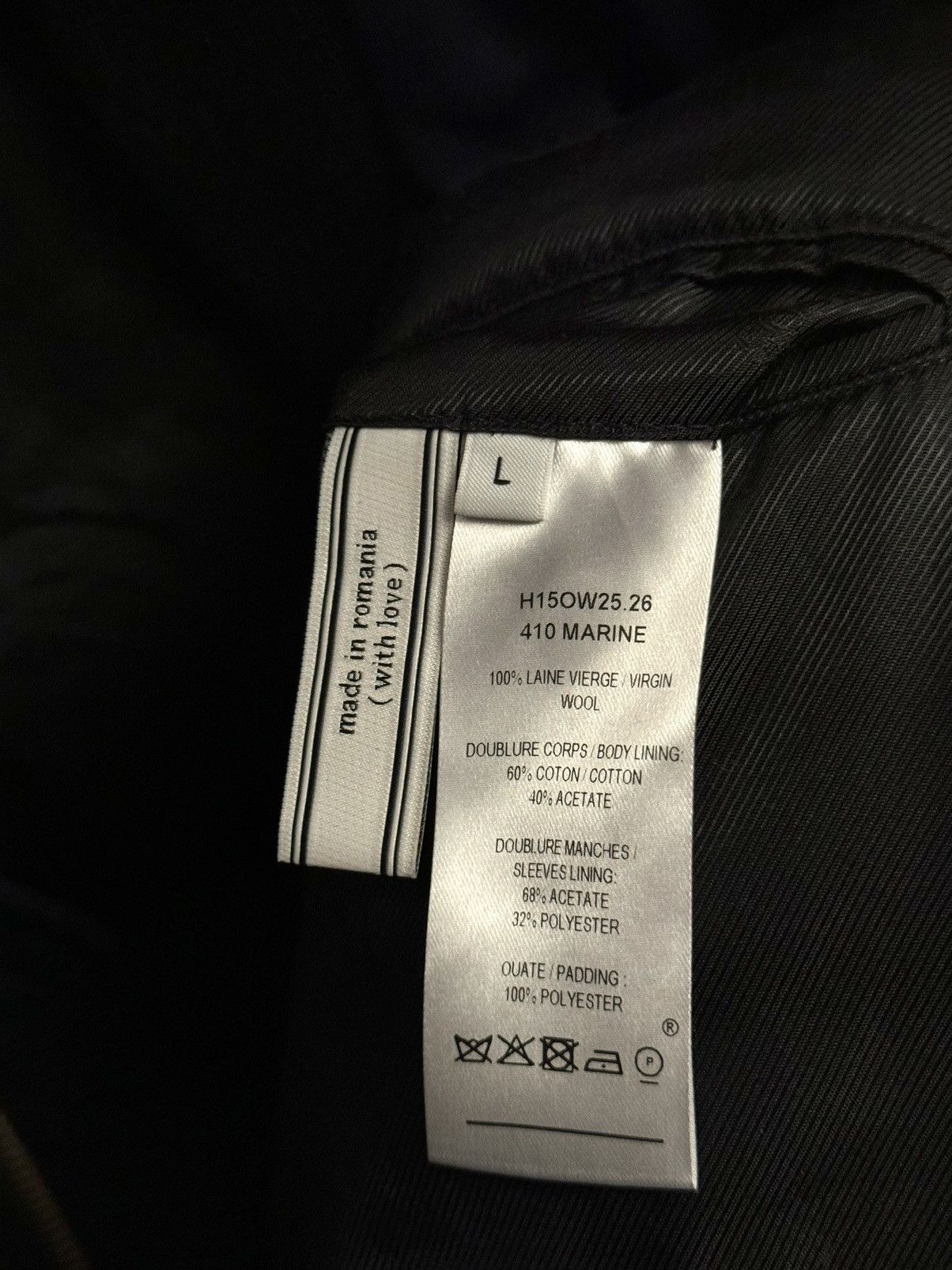AMI Ami Paris navy wool papped Bombers L 2015 used Size US L / EU 52-54 / 3 - 3 Thumbnail