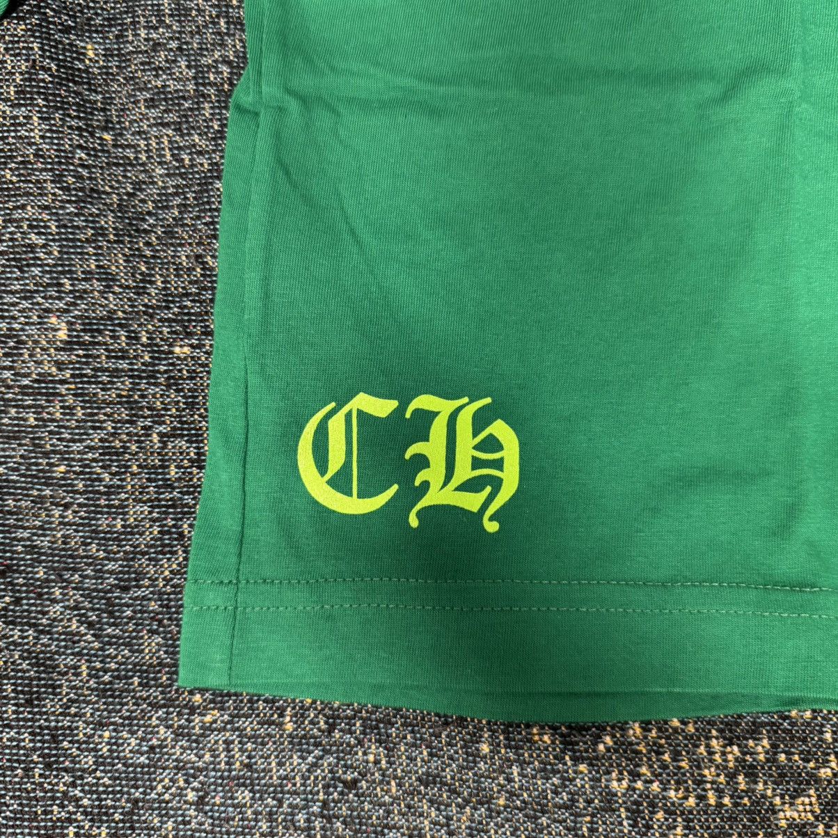Chrome Hearts CHROME HEARTS CEMETERY CROSS LONG SLEEVE TEE GREEN Size US L / EU 52-54 / 3 - 3 Thumbnail