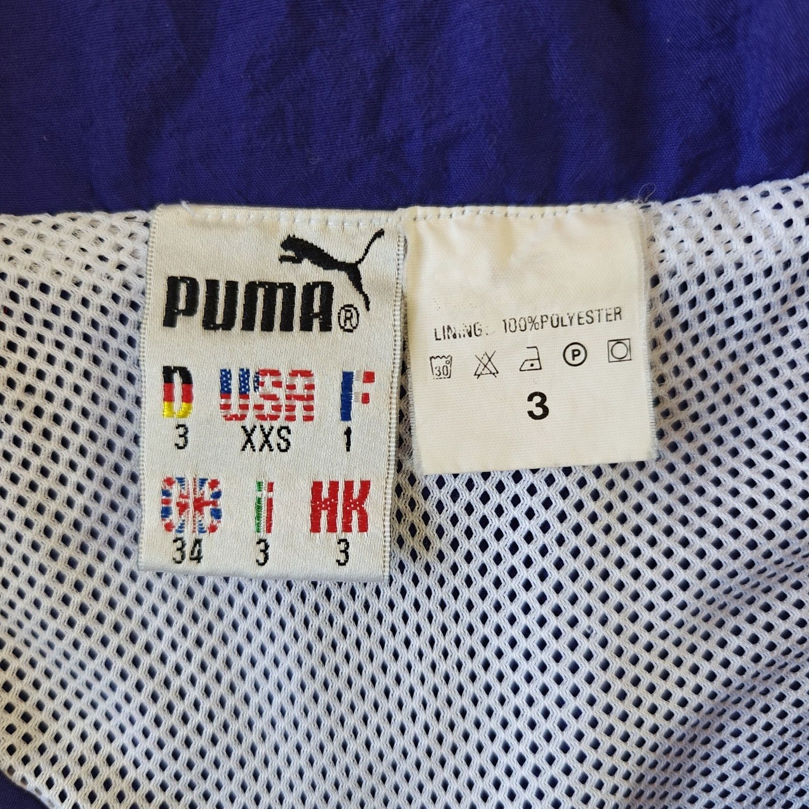 Vintage Vintage Puma 90s oversized track jacket/windbreaker sz XXS Size XXS / US 00 / IT 34 - 11 Thumbnail