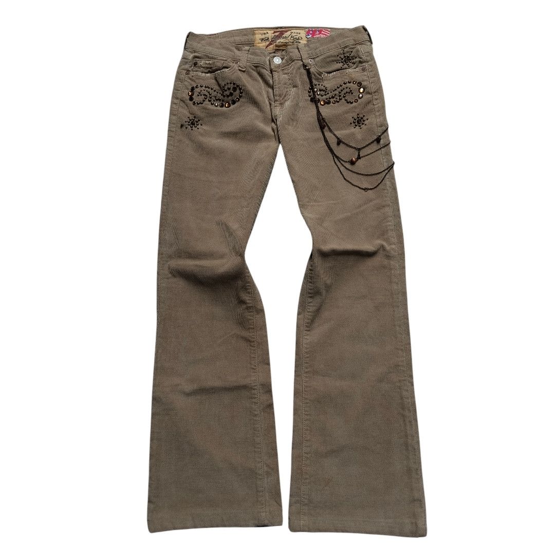 The Great China Wall 7for all mankind X TGCW embelished Western corduroy pant Size US 29 - 1 Thumbnail