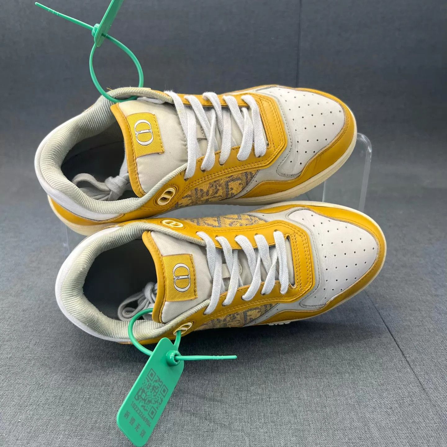 Dior Dior B27 white yellow 39 sneakers Size US 8.5 / IT 38.5 - 7 Thumbnail