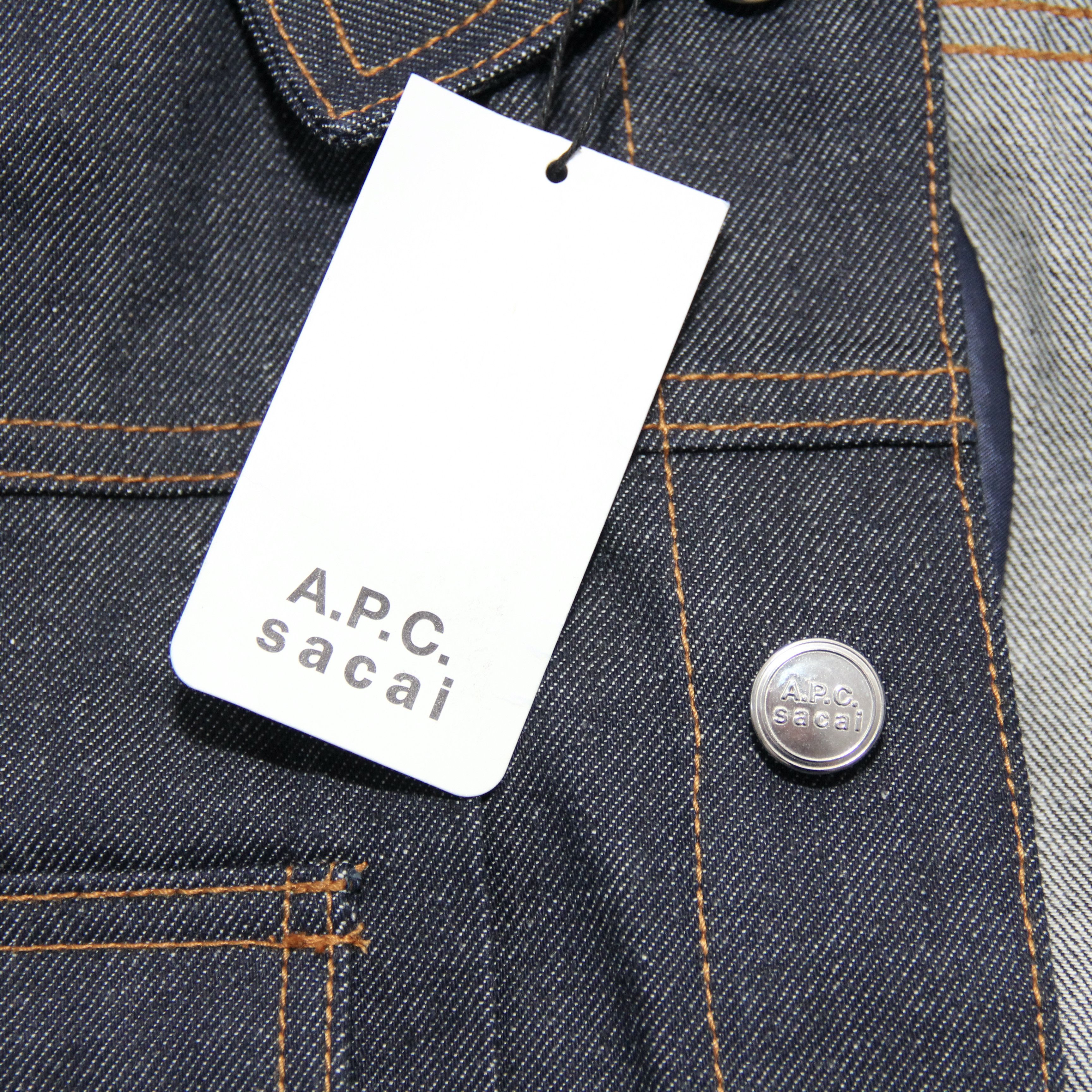 A.P.C. × Sacai A.P.C x Sacai Denim Bomber Jacket BNWT Small Size US XS / EU 42 / 0 - 9 Thumbnail