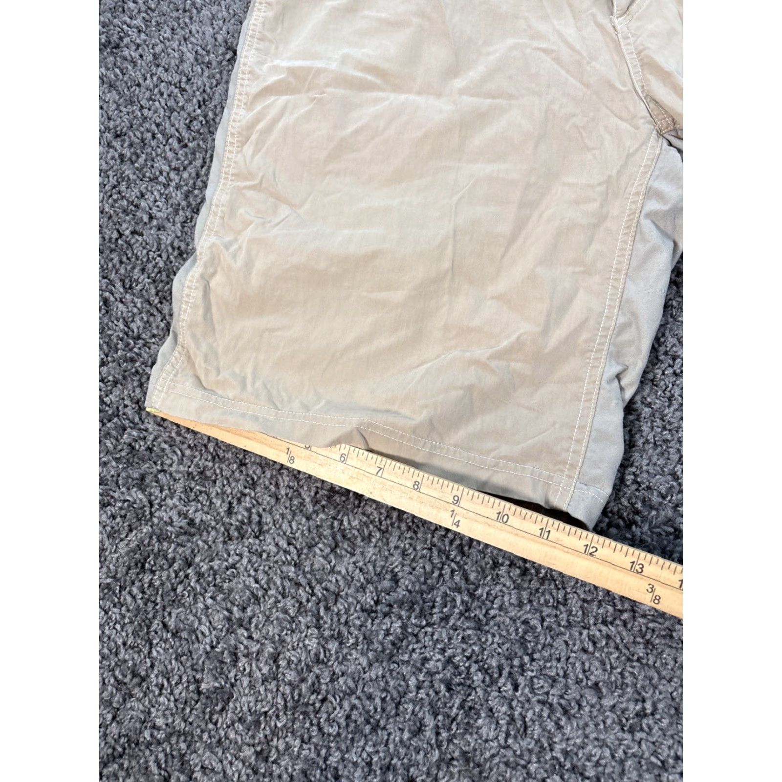 Vintage Kuhl Carpenter Shorts Men 38 Beige Nylon Cotton Spandex Casual Chino Pockets Belt Loops Regular Front Flat Front Vintage No Size US 38 / EU 54 - 3 Thumbnail