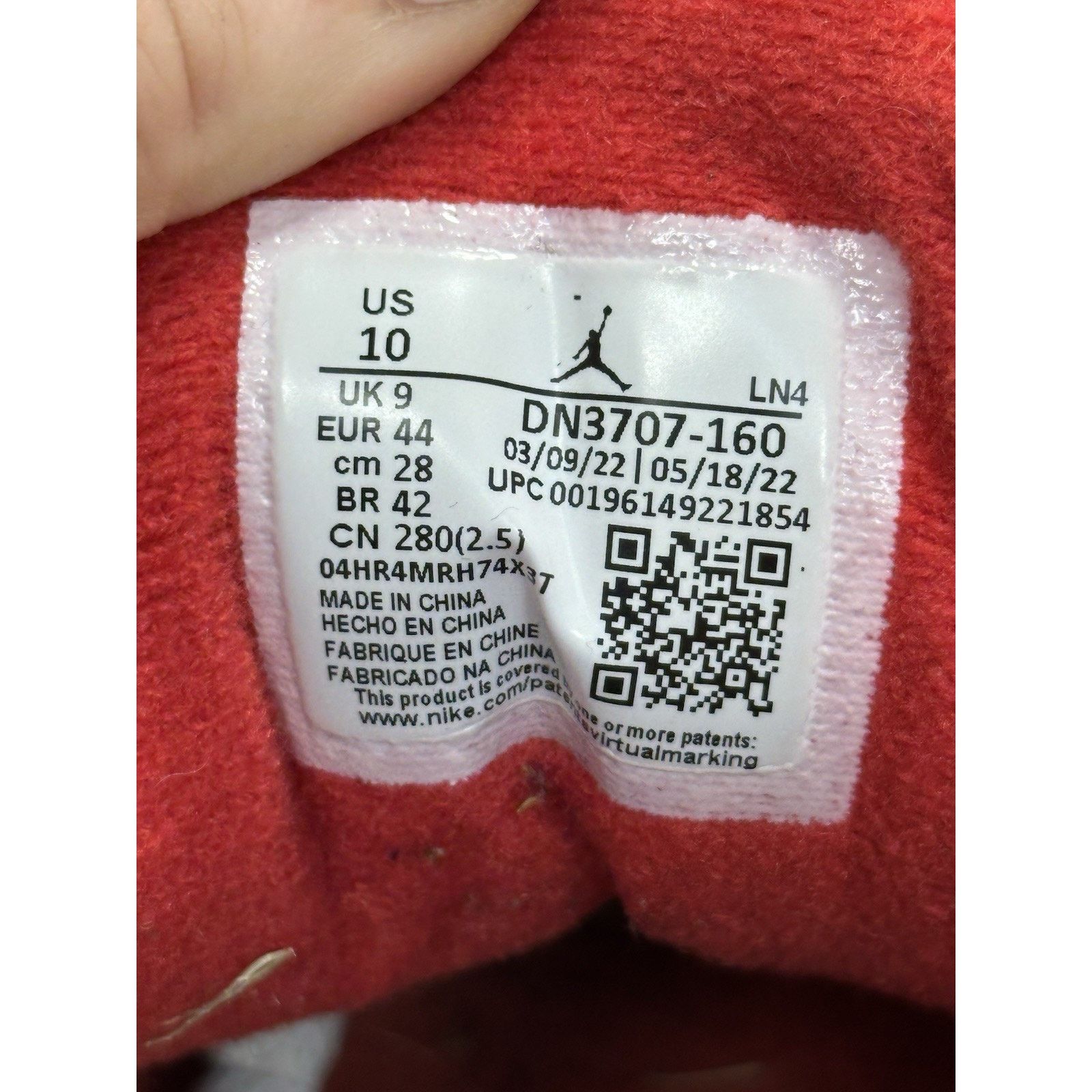 Jordan Brand Jordan 3 Retro Fire Red - Size 10 Size US 10 / EU 43 - 7 Thumbnail