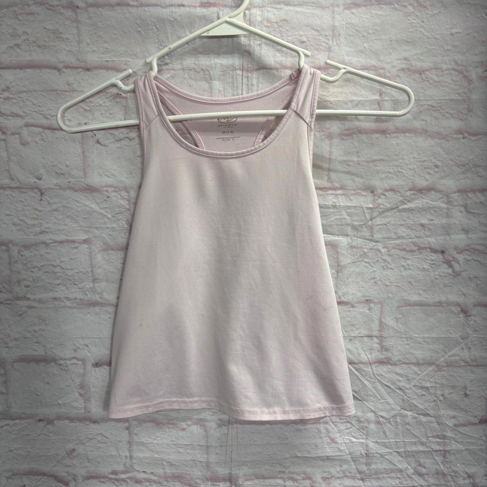 Athletic Works Athletic Works Pink Girls Medium (7/8) Racerback Tank Top Size M / US 6-8 / IT 42-44 - 1 Thumbnail
