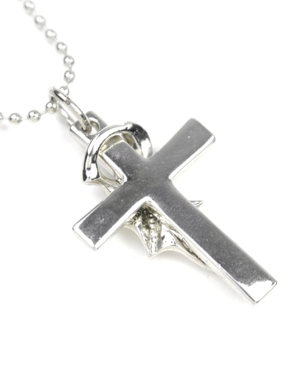 If Six Was Nine 2000S JAPANESE MADE SILVER CROSS WITH DRAGON WING NECKLACE Size ONE SIZE - 4 Thumbnail