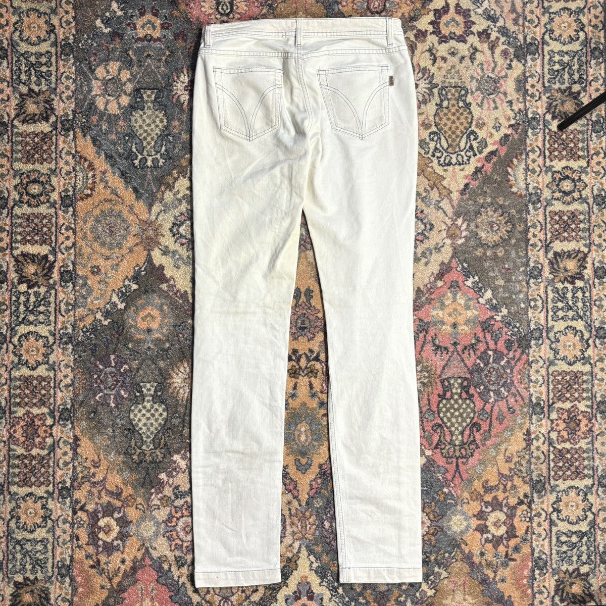 Designer × Dolce & Gabbana × Vintage Dolce Gabbana Beige Casual Pant Slim Fit Aesthetic y2k chief Size US 32 / EU 48 - 5 Thumbnail