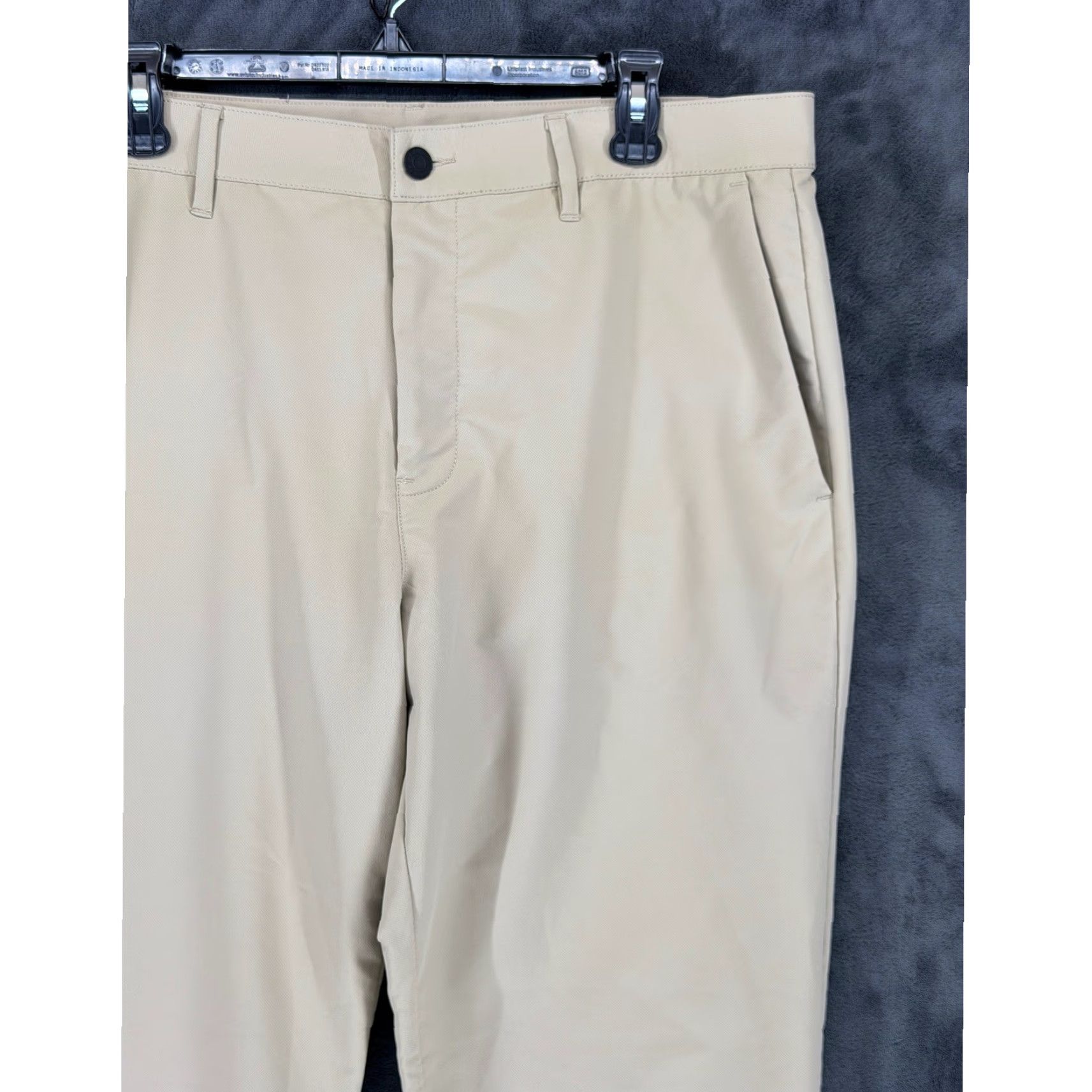 Banana Republic Banana Republic Core Temp Chino Pants Mens Beige 36x32 Slim Flat Front Polyester Button Zip 4-Pocket Casual Business Travel Size US 36 / EU 52 - 2 Thumbnail