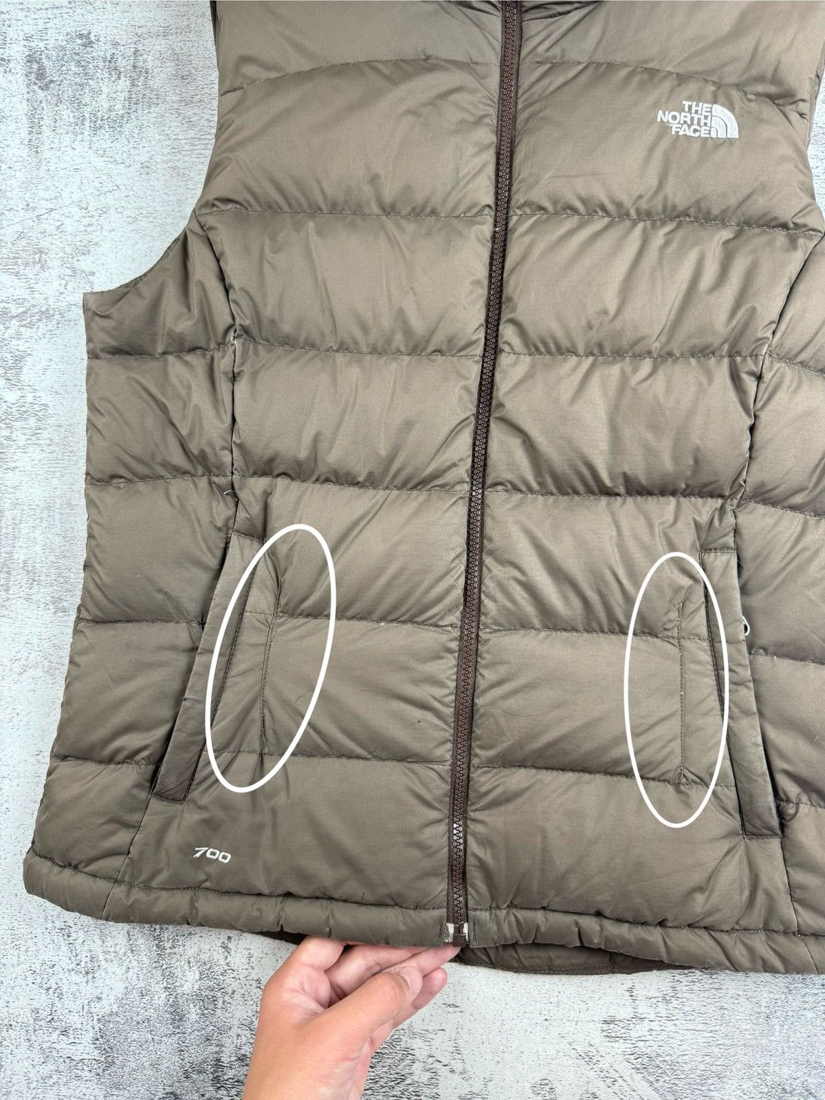 The North Face The North Face TNF Gorpcore 700 Down Puffer Brown Vest Jacket Size L / US 10 / IT 46 - 9 Thumbnail