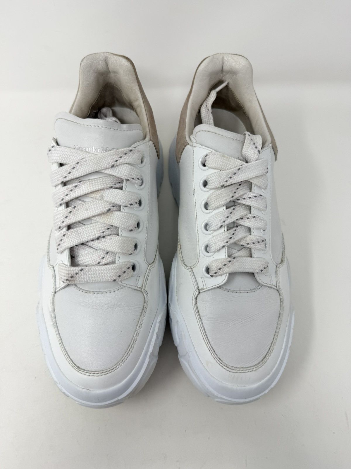 Alexander McQueen Alexander Mcqueen W Oversized Court Trainer White Patchouli Size US 7.5 / IT 37.5 - 4 Thumbnail